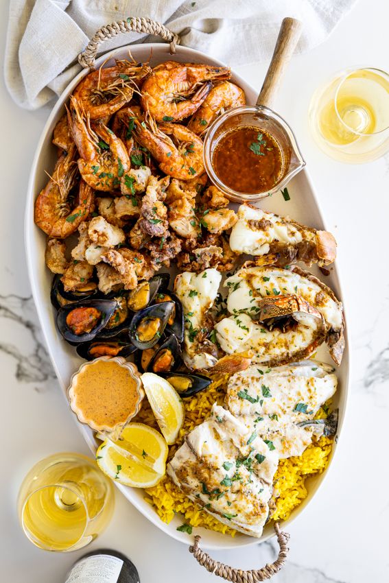 Royal Seafood Breakfast Platter 