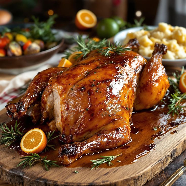 Roasted Duck with Orange Glaze 