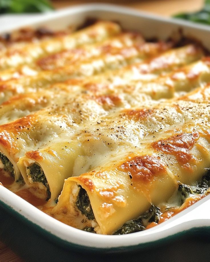 Spinach and Ricotta Cannelloni 