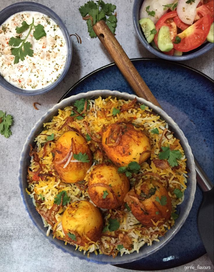 Pilau and Egg Curry 