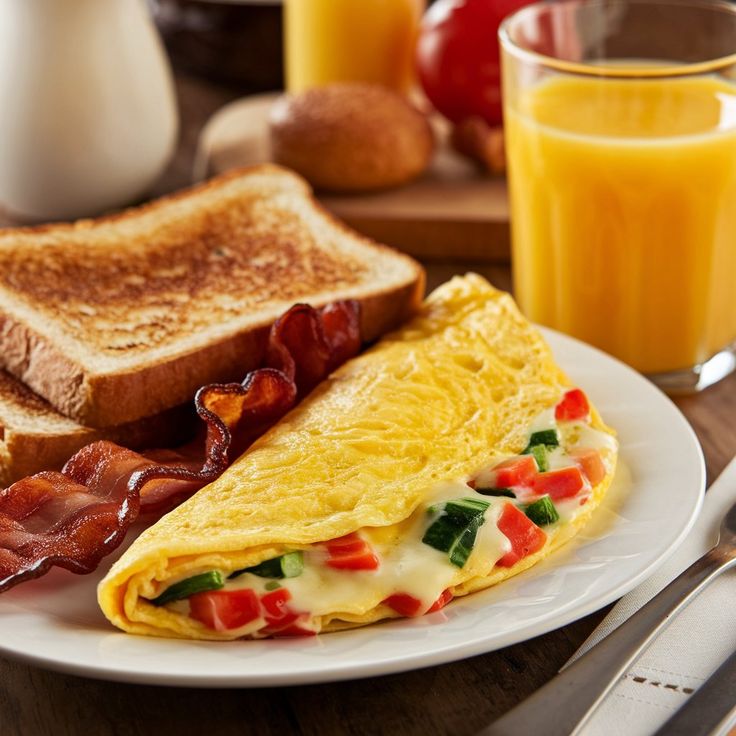 Omelette and Toast