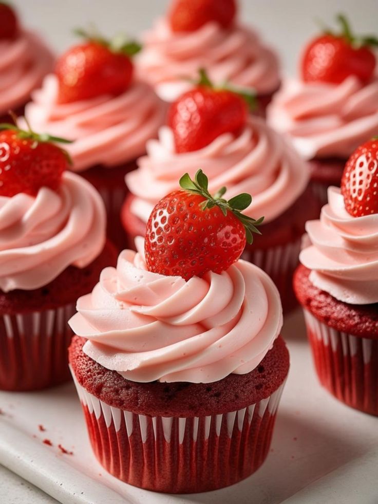 Strawberry Cupcakes 