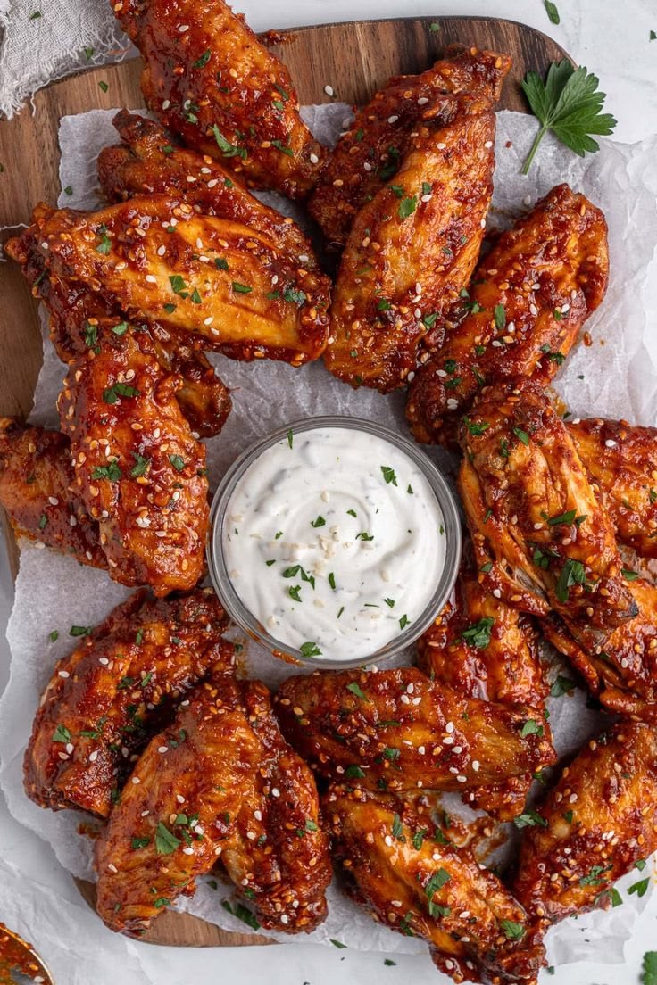 Spicy wings (6 pieces )