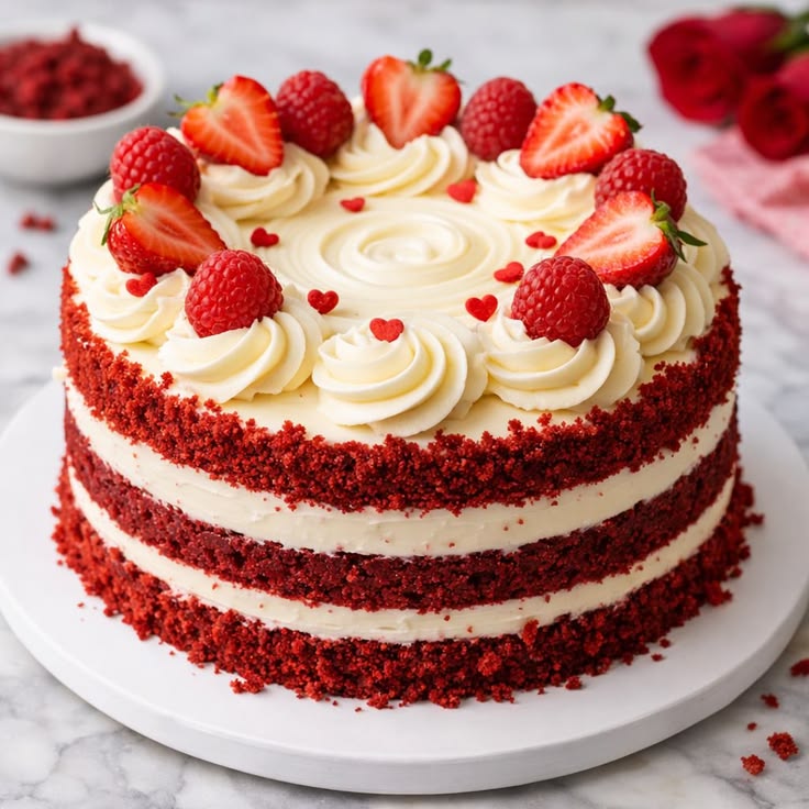 Cake 1kg(Red Velvet, Oreo, Black Forest, White Forest)