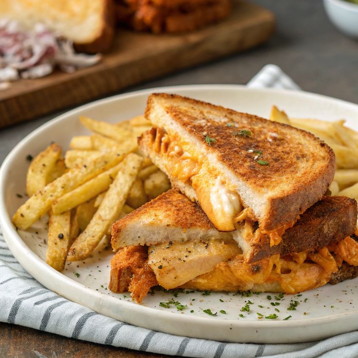 Grilled Cheese Sandwich + Fries