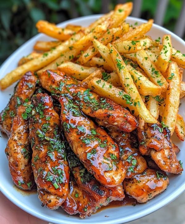 Honey Glazed Chicken Breast +Fries