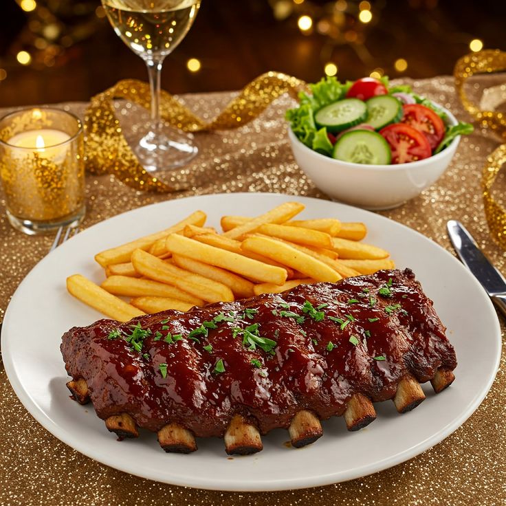 6 Ribs + Chips