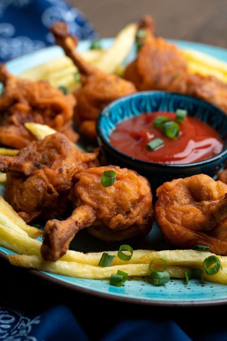 Chicken 3Pcs Lollipos + Fries