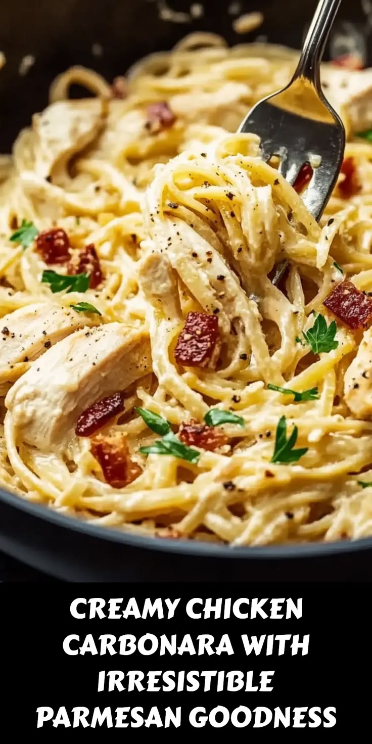Cream Chicken Carbonara
