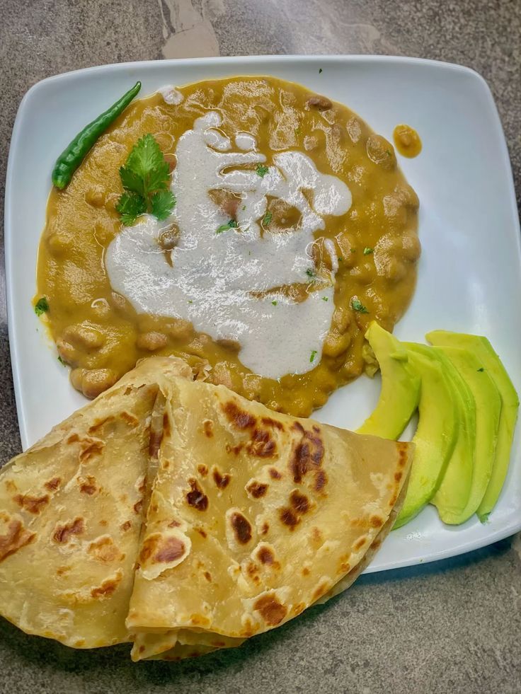 FULL BREAKFAST (Coconut Beans Served with Chapati|Anjera|bread)